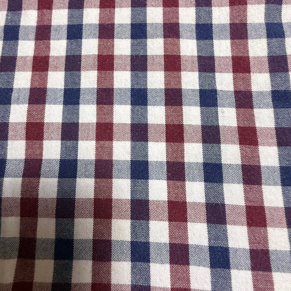 J. Crew Flex Slim Fit Gingham Check Button Down Shirt Men Large Red Blue Green - Picture 3 of 6
